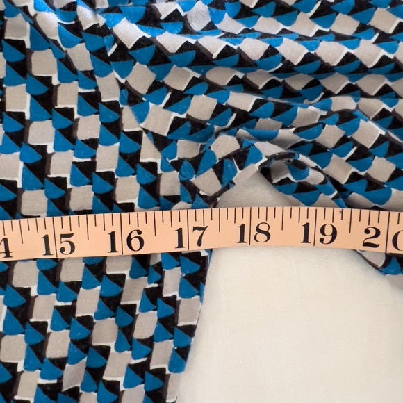 Ann Taylor Ruched Blue Cowl Neck Hourglass Jersey Dress Size Small - Picture 8 of 15